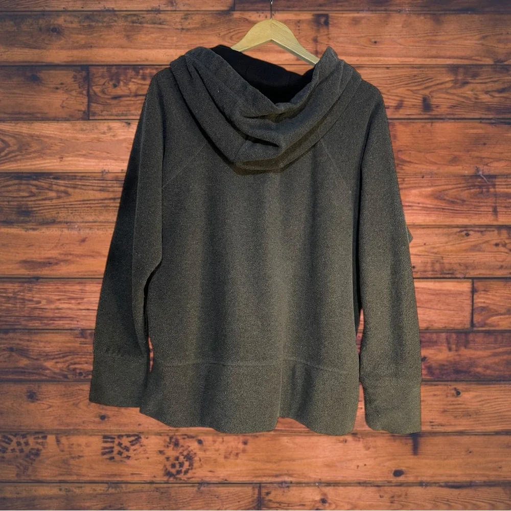5 for $25🔥Calvin‎ Klein Performance Grey Fleece Zip Front Hooded Jacket Large
